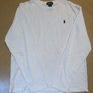 Polo Ralph Lauren White Boy L Long sleeve tee